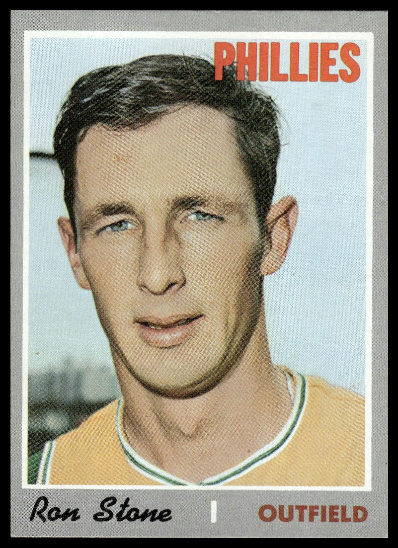 1970 Topps #218 Ron Stone Philadelphia Phillies Excellent Centered