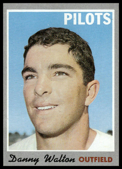 1970 Topps #134 Danny Walton Seattle Pilots Rookie EX-NM