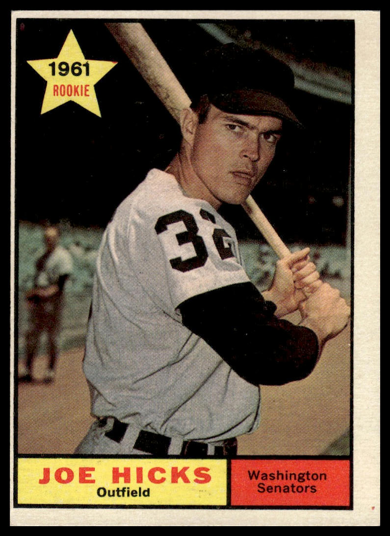1961 Topps #386 Joe Hicks Washington Senators Very Good