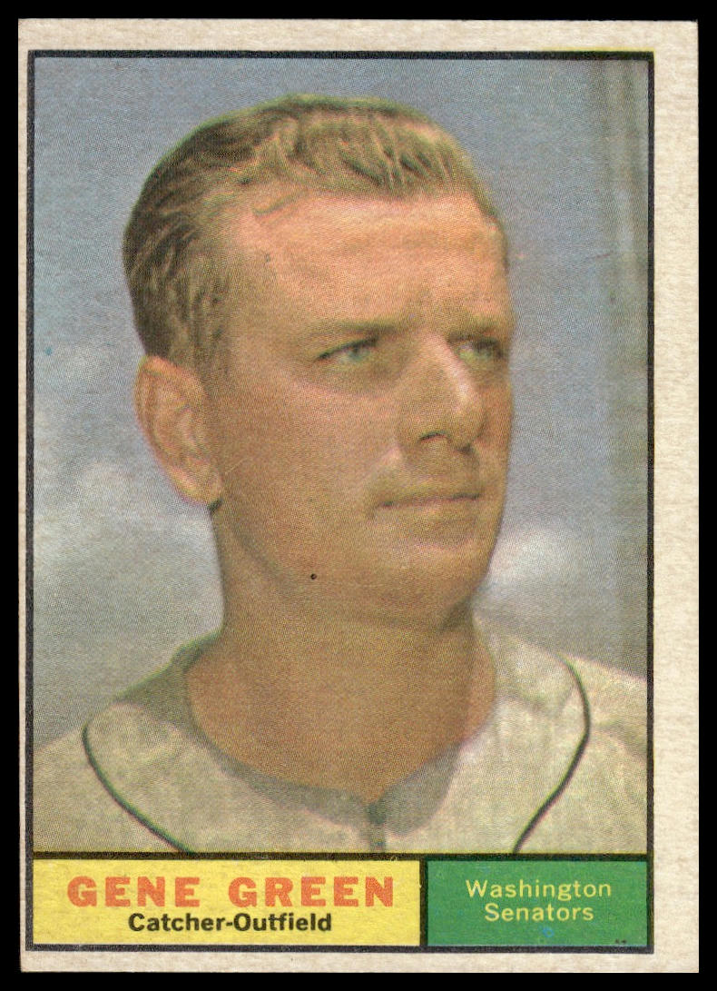 1961 Topps #206 Gene Green Washington Senators Very Good
