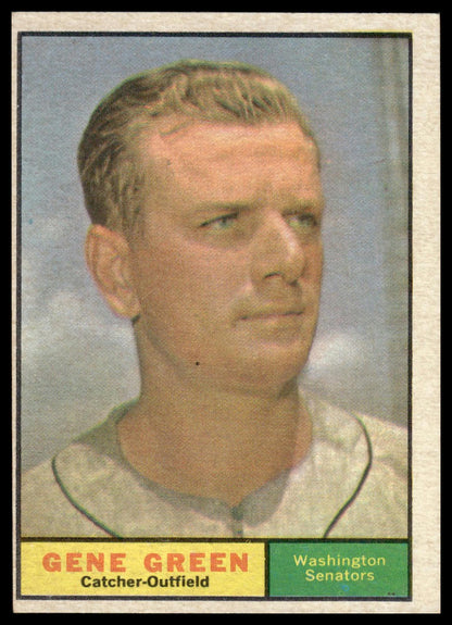 1961 Topps #206 Gene Green Washington Senators Very Good