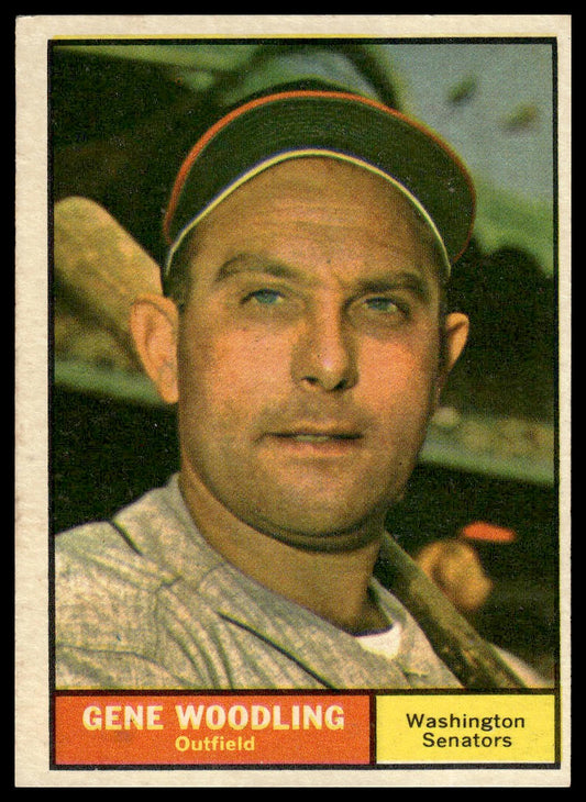1961 Topps #275 Gene Woodling Washington Senators Excellent