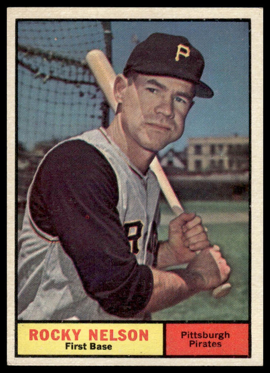 1961 Topps #304 Rocky Nelson Pittsburgh Pirates Excellent