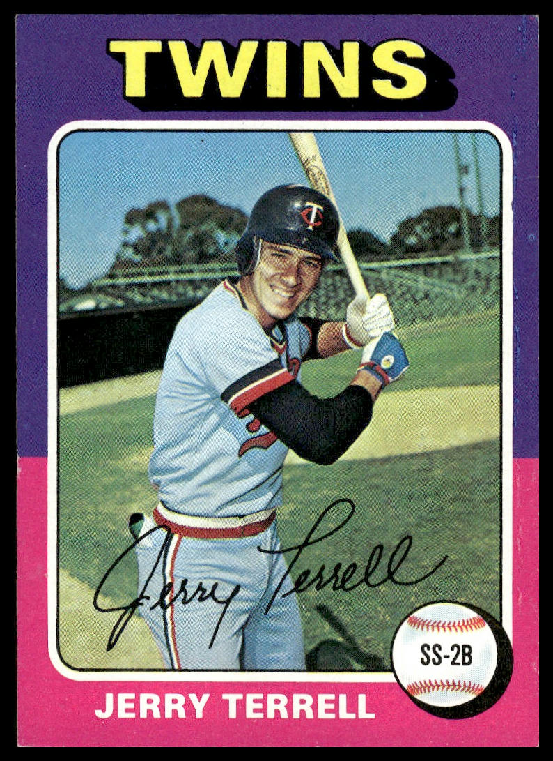 1975 Topps #654 Jerry Terrell Minnesota Twins Excellent