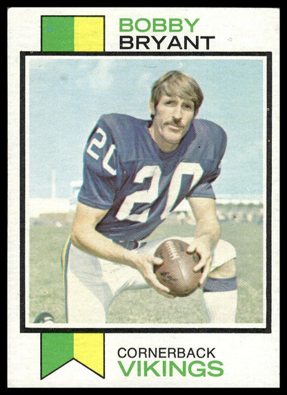 1973 Topps #298 Bobby Bryant Minnesota Vikings Rookie Excellent