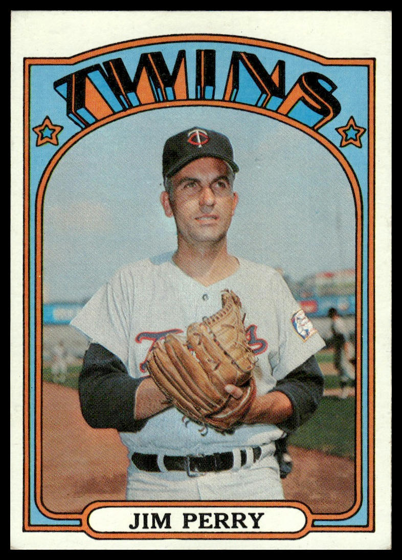 1972 Topps #220 Jim Perry Minnesota Twins Excellent