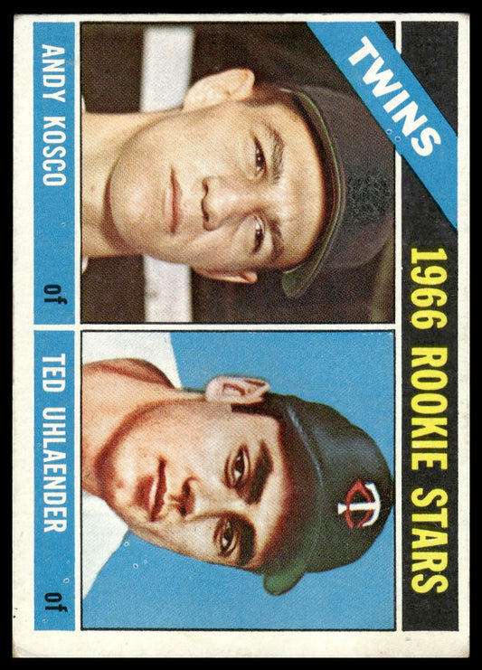 1966 Topps #264 Rookie Stars (Kosco / Uhlaender) Minnesota Twins Rookie VG