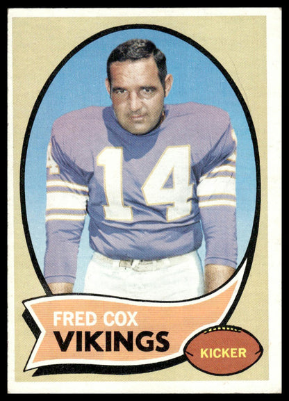 1970 Topps #238 Fred Cox Minnesota Vikings Very Good