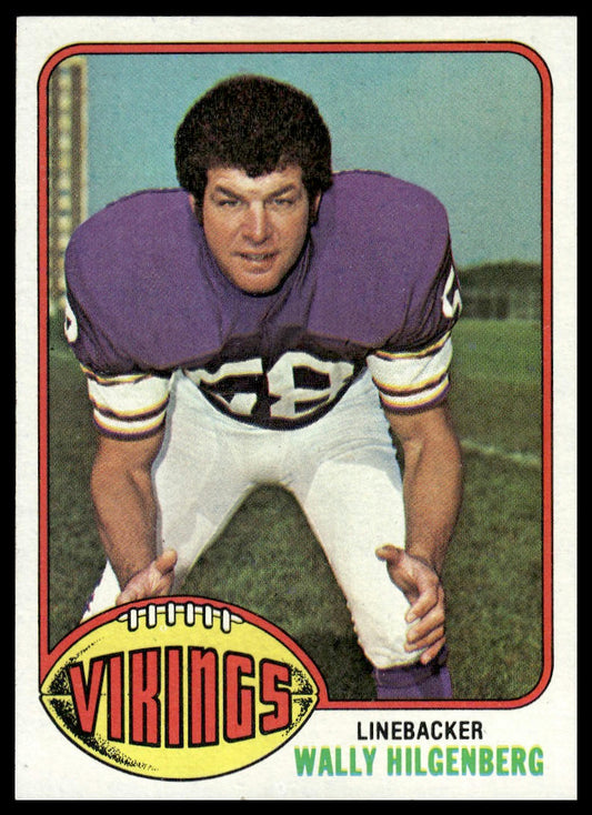 1976 Topps #84 Wally Hilgenberg Minnesota Vikings EX-NM