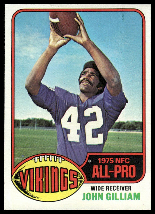 1976 Topps #340 John Gilliam Minnesota Vikings Excellent