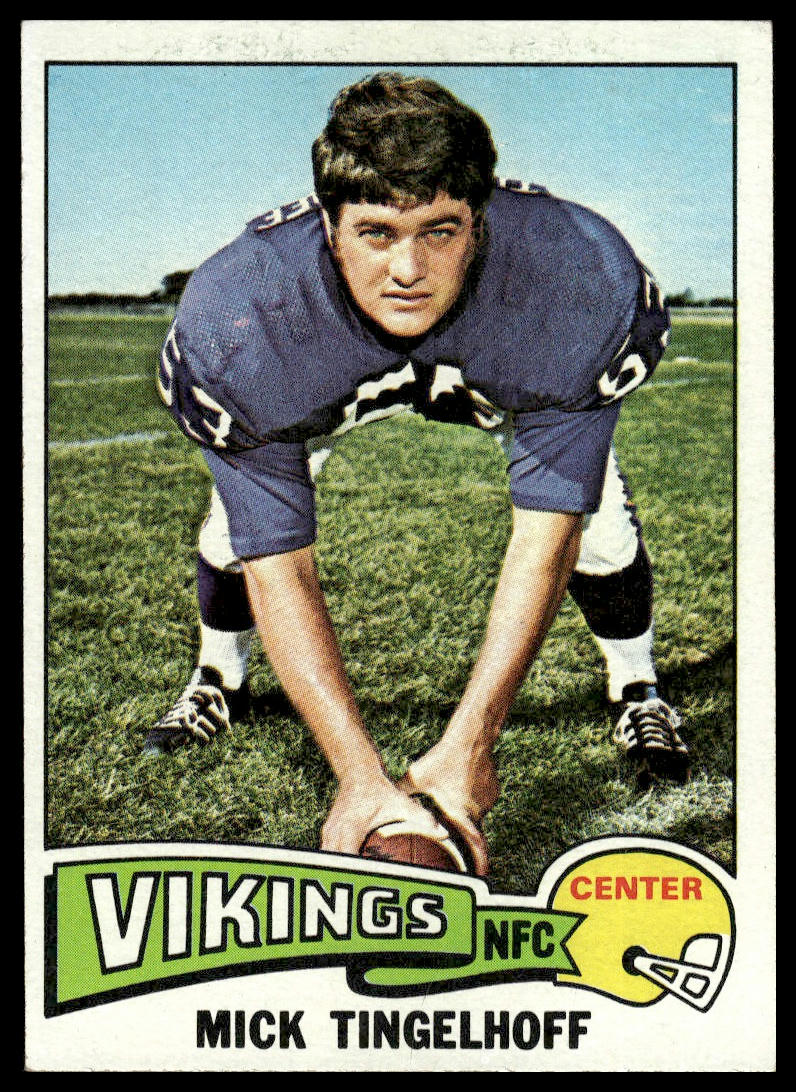 1975 Topps #84 Mick Tingelhoff Minnesota Vikings Excellent