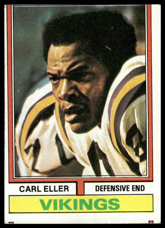 1974 Topps #5 Carl Eller Minnesota Vikings VG-EX Miscut