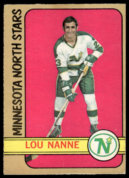1972-73 O-Pee-Chee #10 Lou Nanne Minnesota North Stars Very Good