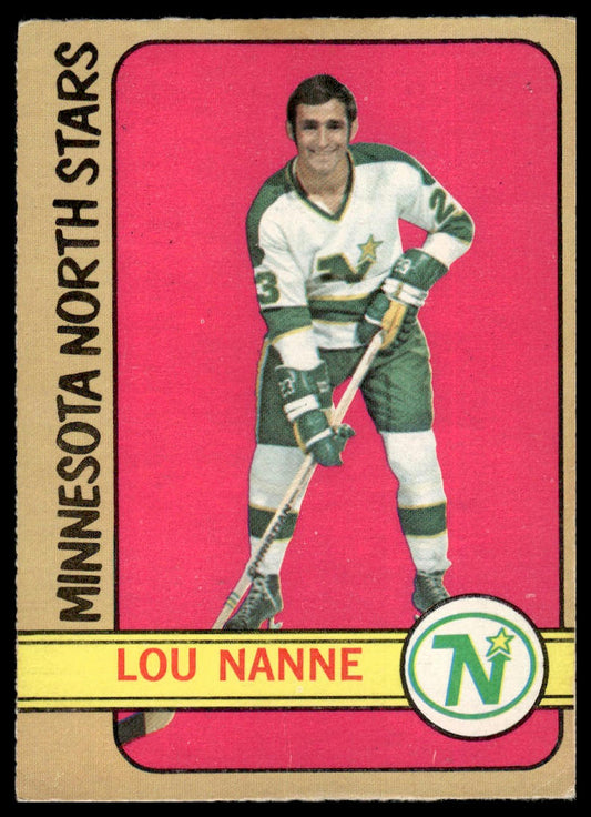 1972-73 O-Pee-Chee #10 Lou Nanne Minnesota North Stars Very Good