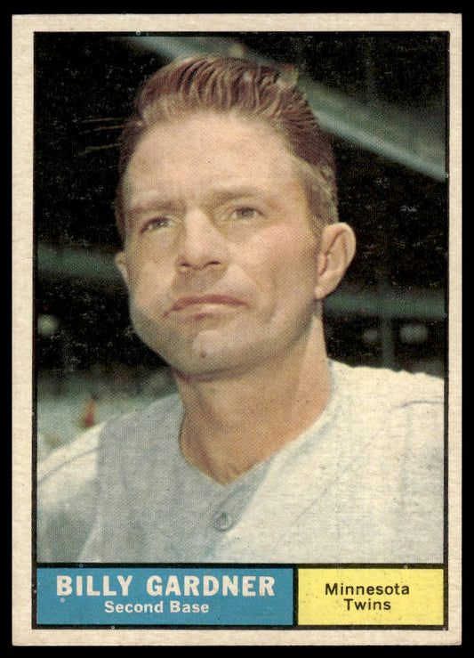 1961 Topps #123 Billy Gardner Minnesota Twins EX