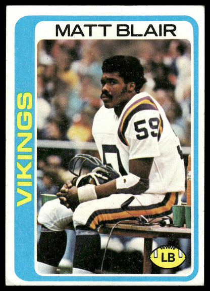 1978 Topps #469 Matt Blair Minnesota Vikings EX