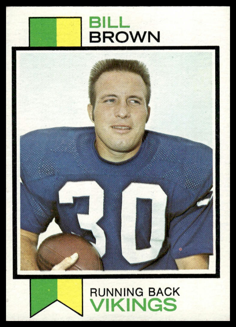 1973 Topps #474 Bill Brown Minnesota Vikings Very Good