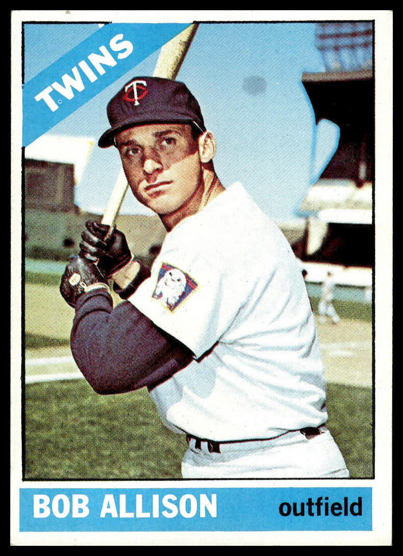 1966 Topps #345 Bob Allison Minnesota Twins Excellent