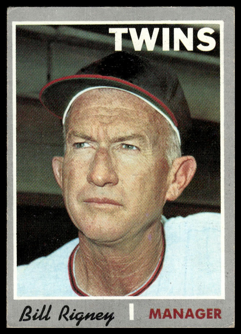 1970 Topps #426 Bill Rigney Minnesota Twins Very Good