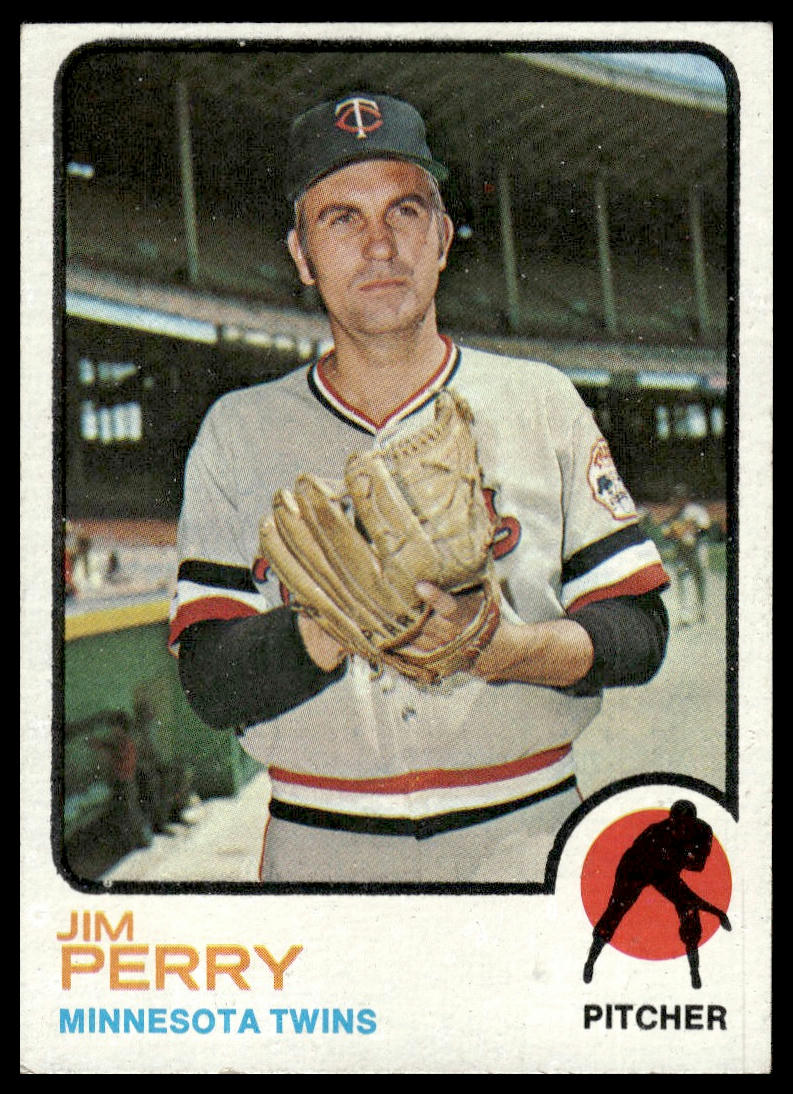 1973 Topps #385 Jim Perry Minnesota Twins Excellent