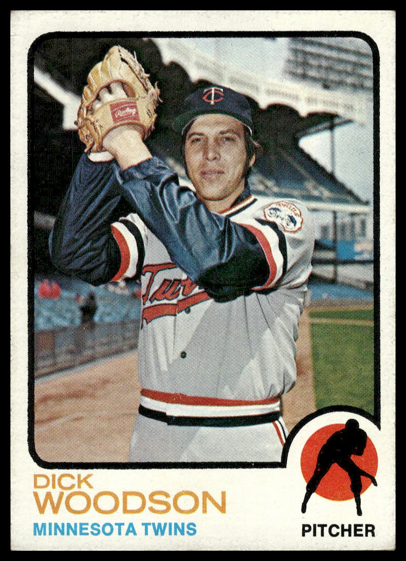 1973 Topps #98 Dick Woodson Minnesota Twins Excellent Centered