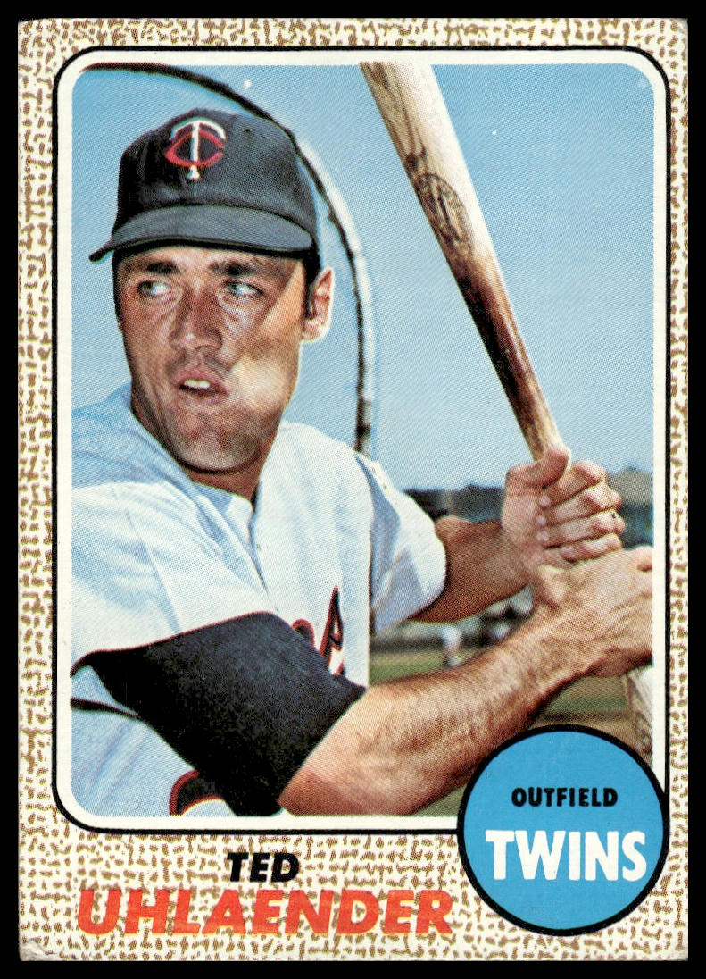 1968 Topps #28 Ted Uhlaender Minnesota Twins VG-EX