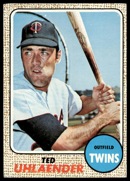 1968 Topps #28 Ted Uhlaender Minnesota Twins VG-EX
