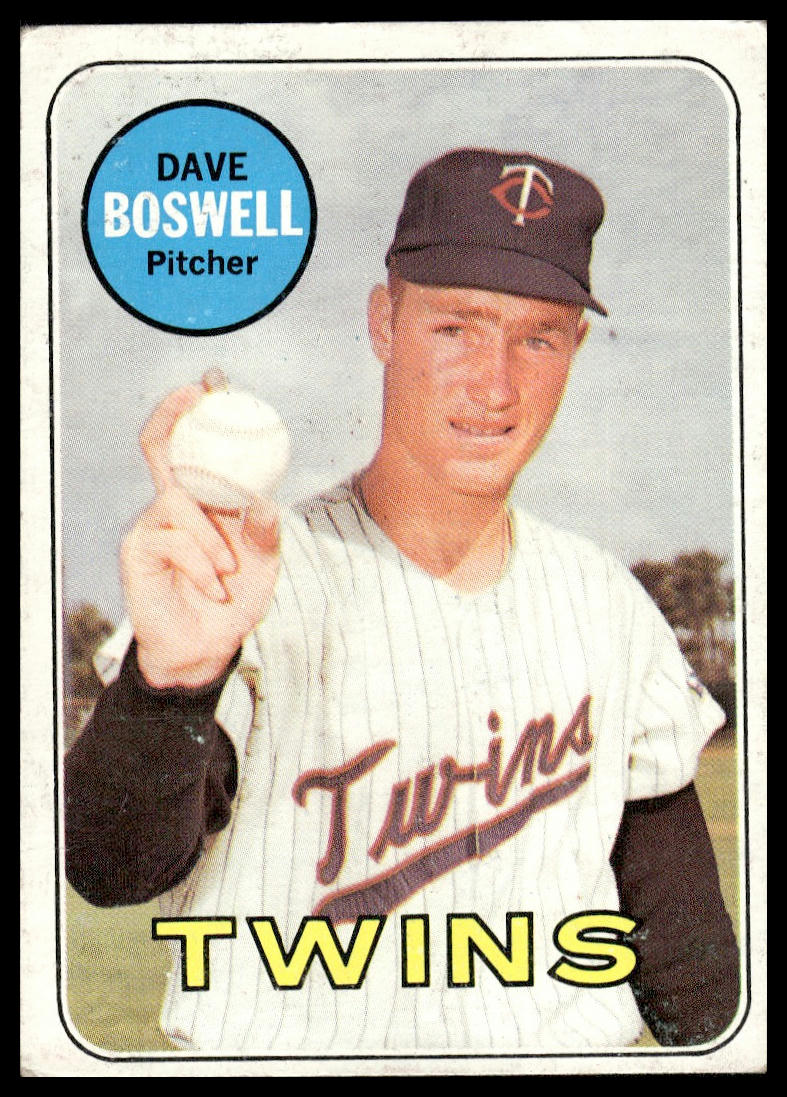 1969 Topps #459 Dave Boswell Minnesota Twins VG-EX