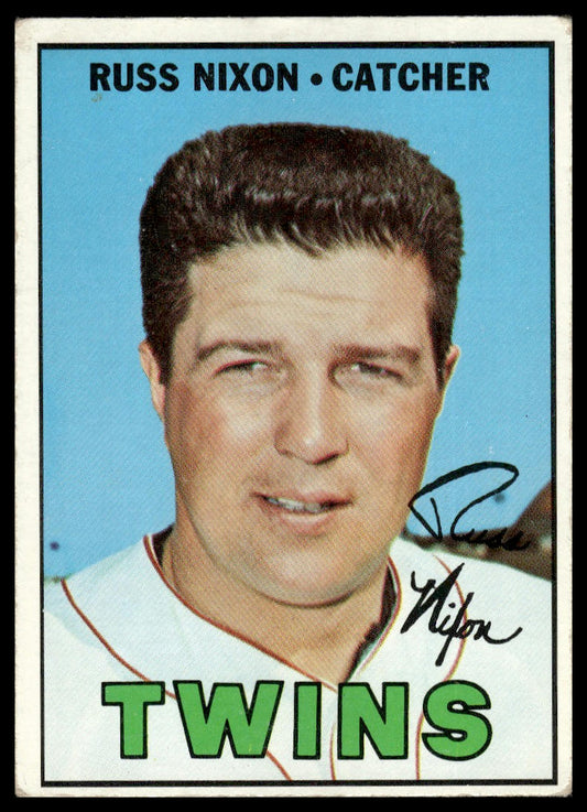 1967 Topps #446 Russ Nixon Minnesota Twins Very Good