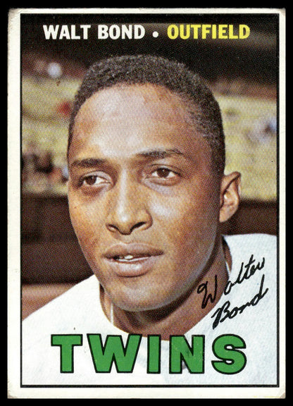 1967 Topps #224 Walt Bond Minnesota Twins Very Good