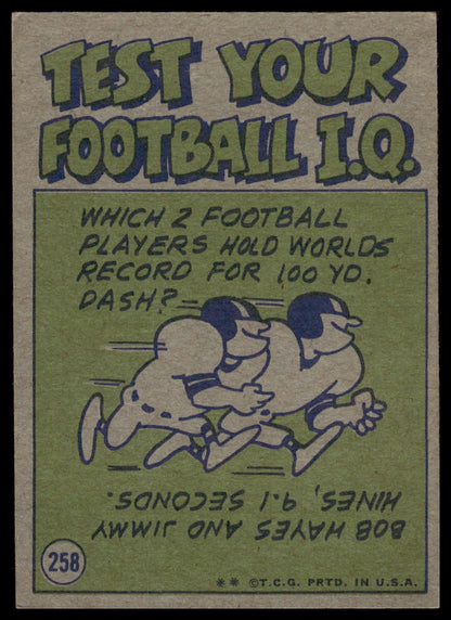 1972 Topps #258 Bob Lee Minnesota Vikings VG-EX