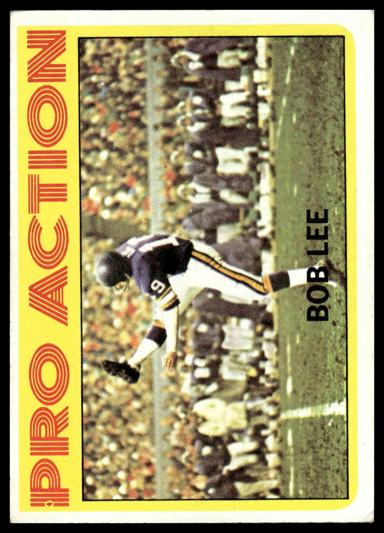 1972 Topps #258 Bob Lee Minnesota Vikings VG-EX