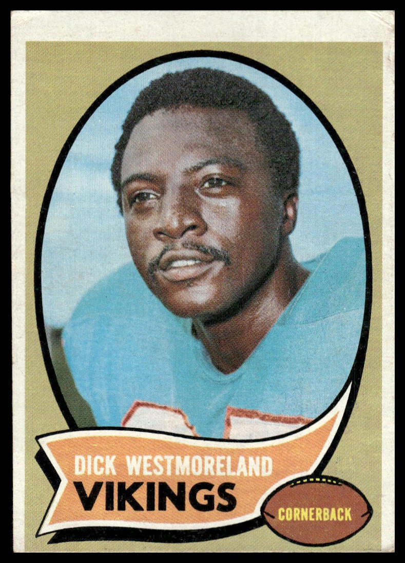 1970 Topps #192 Dick Westmoreland Minnesota Vikings Very Good