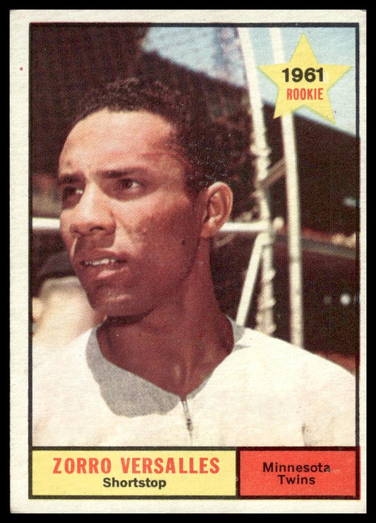 1961 Topps #21 Zoilo Versalles Minnesota Twins Rookie VG-EX