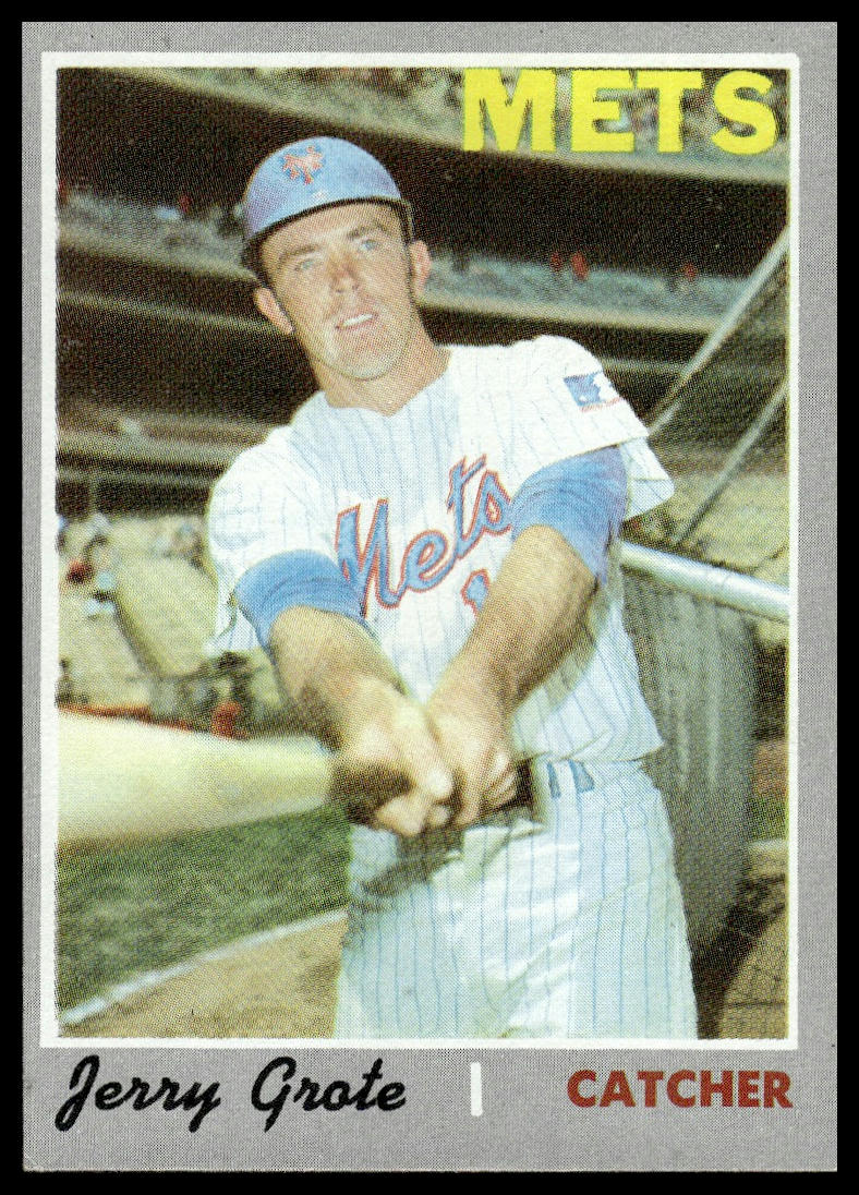 1970 Topps #183 Jerry Grote New York Mets Excellent