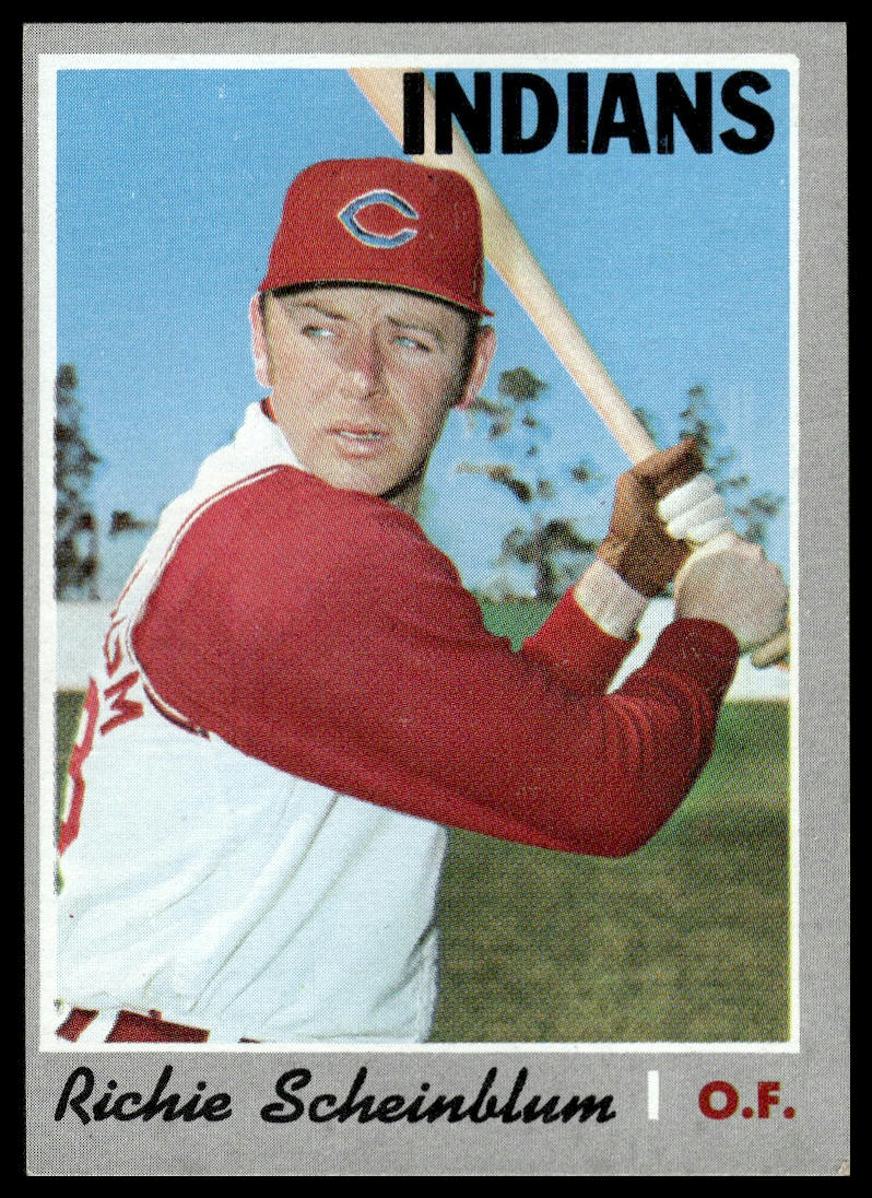 1970 Topps #161 Richie Scheinblum Cleveland Indians Excellent