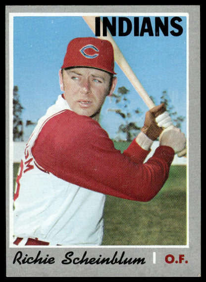 1970 Topps #161 Richie Scheinblum Cleveland Indians Excellent