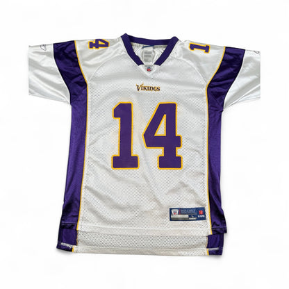 Minnesota Vikings Joe Webb #14 White NFL Reebok Jersey – Youth Size Large