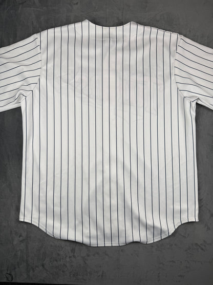 Minnesota Twins White Pinstripe Vintage Majestic Home Jersey Size XL