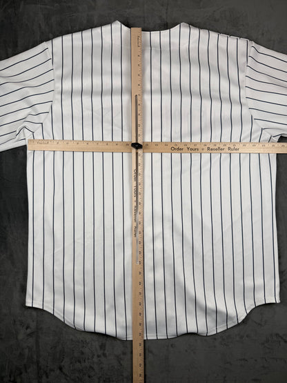 Minnesota Twins White Pinstripe Vintage Majestic Home Jersey Size XL