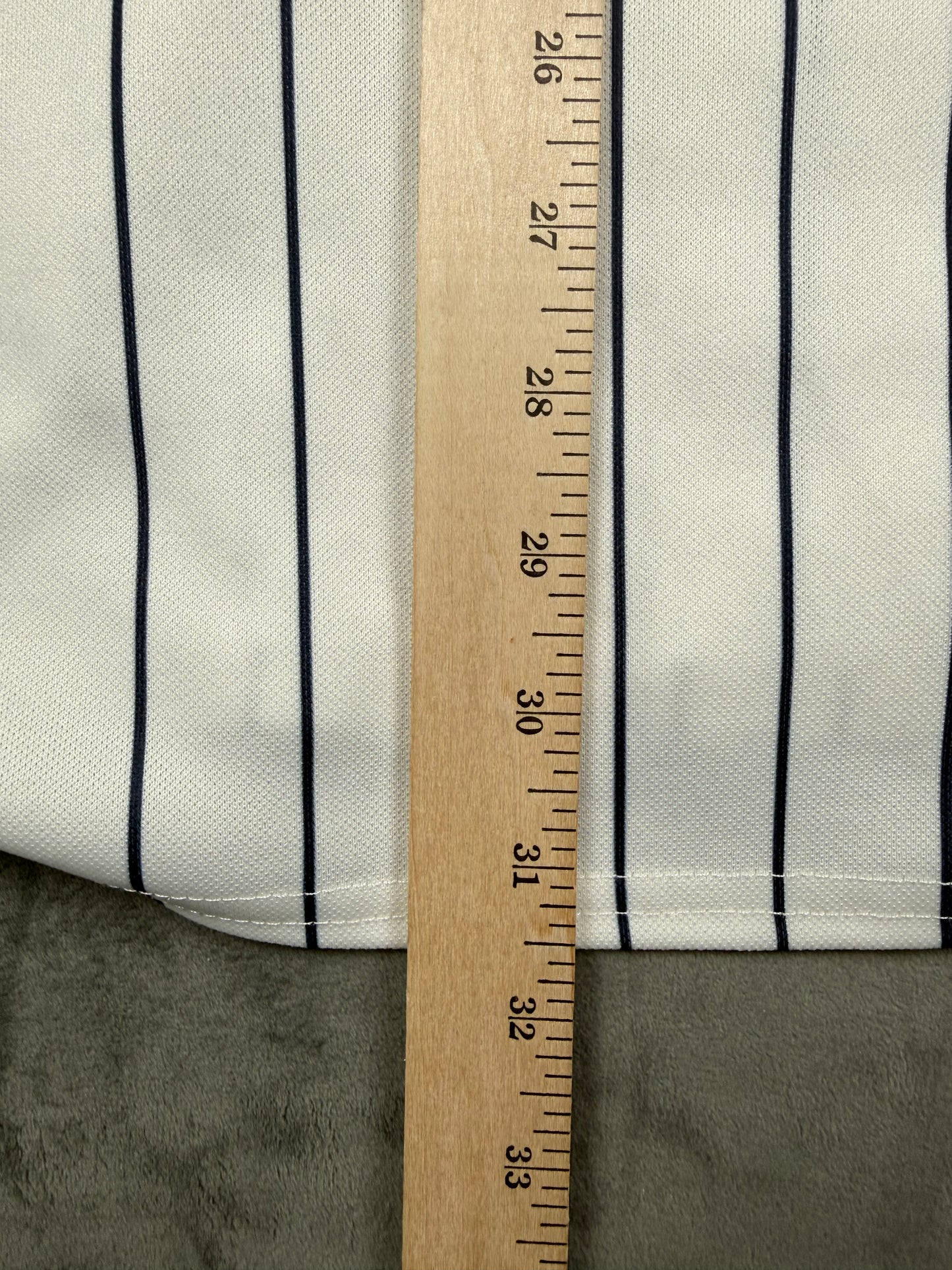 Minnesota Twins White Pinstripe Vintage Majestic Home Jersey Size XL