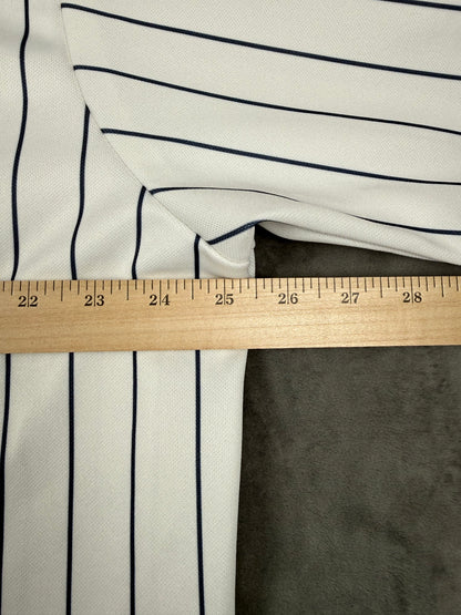 Minnesota Twins White Pinstripe Vintage Majestic Home Jersey Size XL