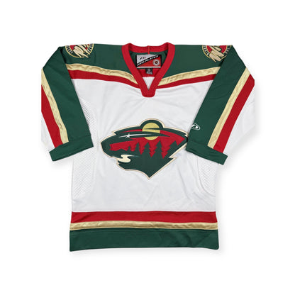 Minnesota Wild Pro Player Vintage White Hockey Jersey Size Small