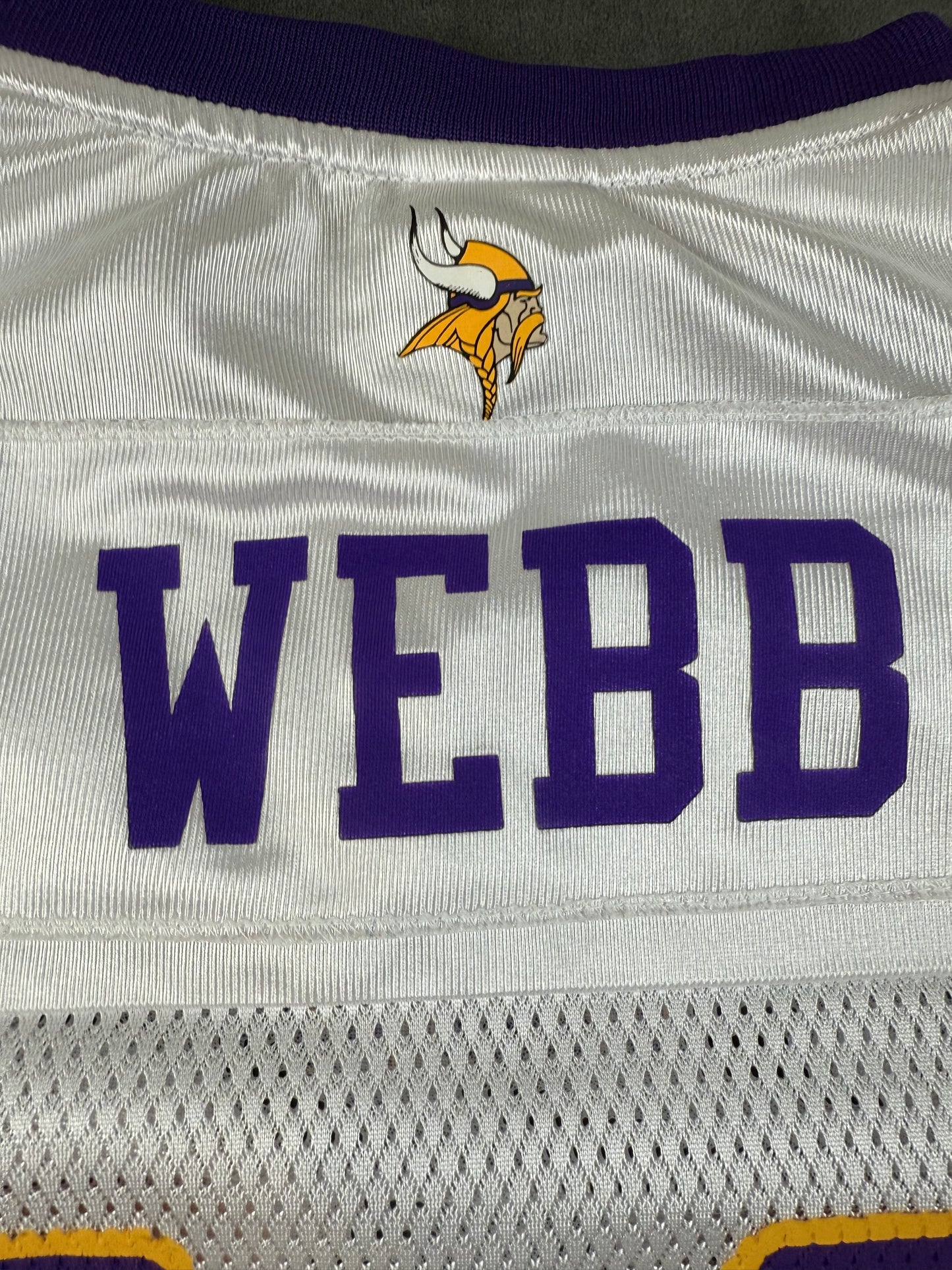 Minnesota Vikings Joe Webb #14 White NFL Reebok Jersey – Youth Size Large